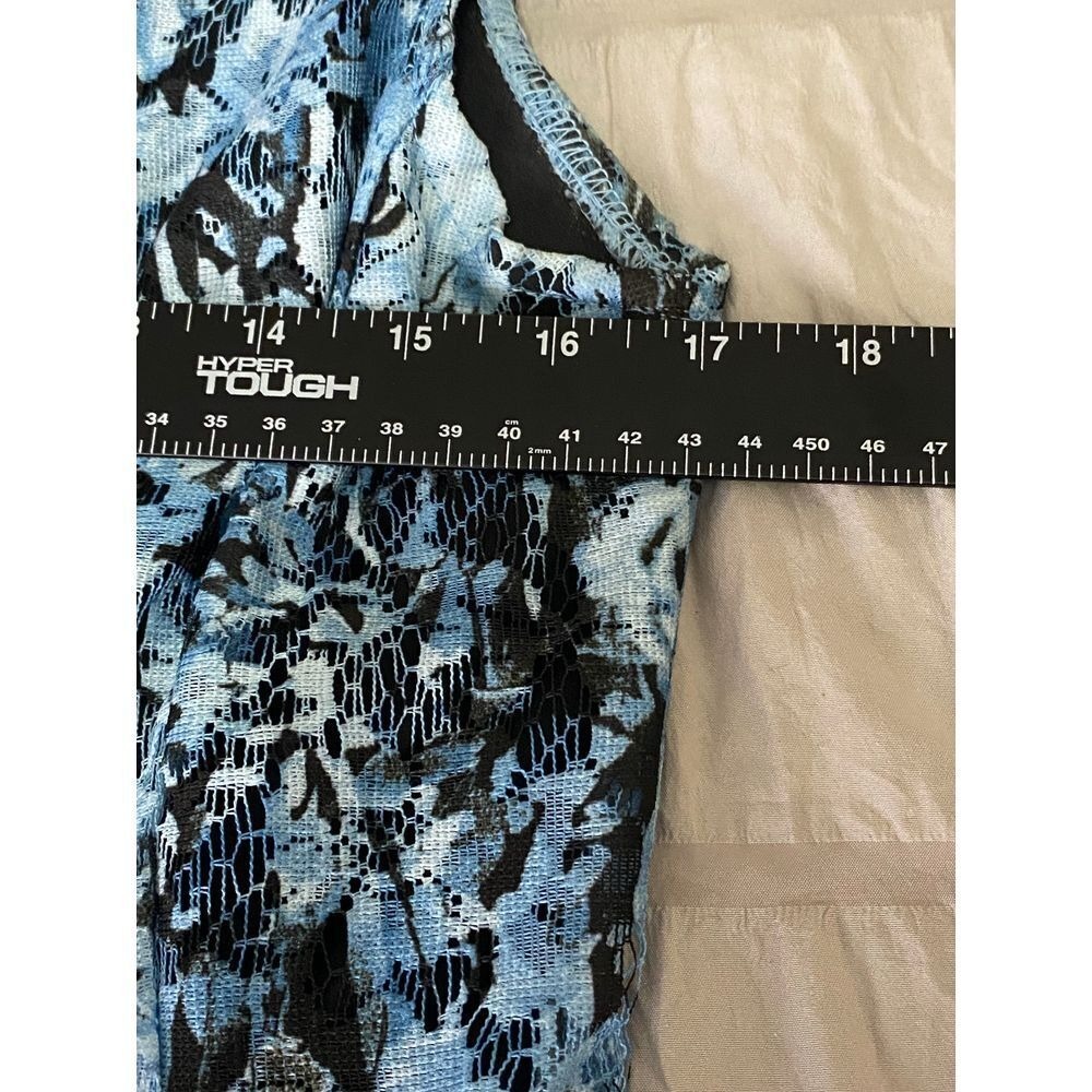 Roz & Ali Sleeveless Fit & Flare Vibrant Blue Knee Length Cocktail Dress Size 12 - Picture 5 of 8